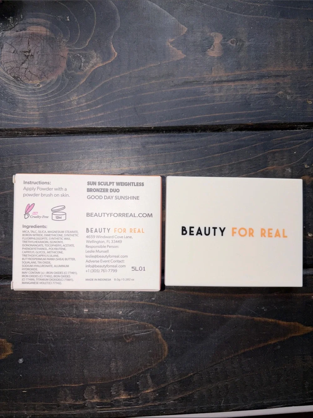 NIB Beauty For Real Sun Sculpt Weightless Bronzer Duo - Good Day Sunshine
